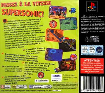 Supersonic Racers (EU) box cover back